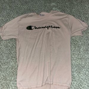 light pink champion shirt size M